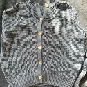 Alex Mill Women’s Cotton Button Back Sweater light blue size L